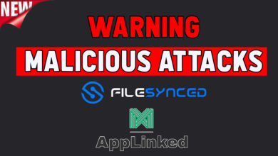 Filelinked alternatives warning - malicious attacks